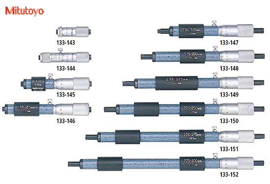 B0408-001-三豐-133系列接桿式內徑千分尺  單桿型