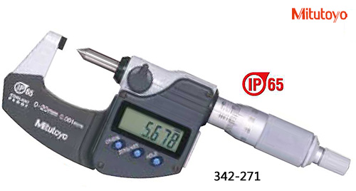B0410-003-三豐-342-271壓接高度千分尺 0-20 IP65